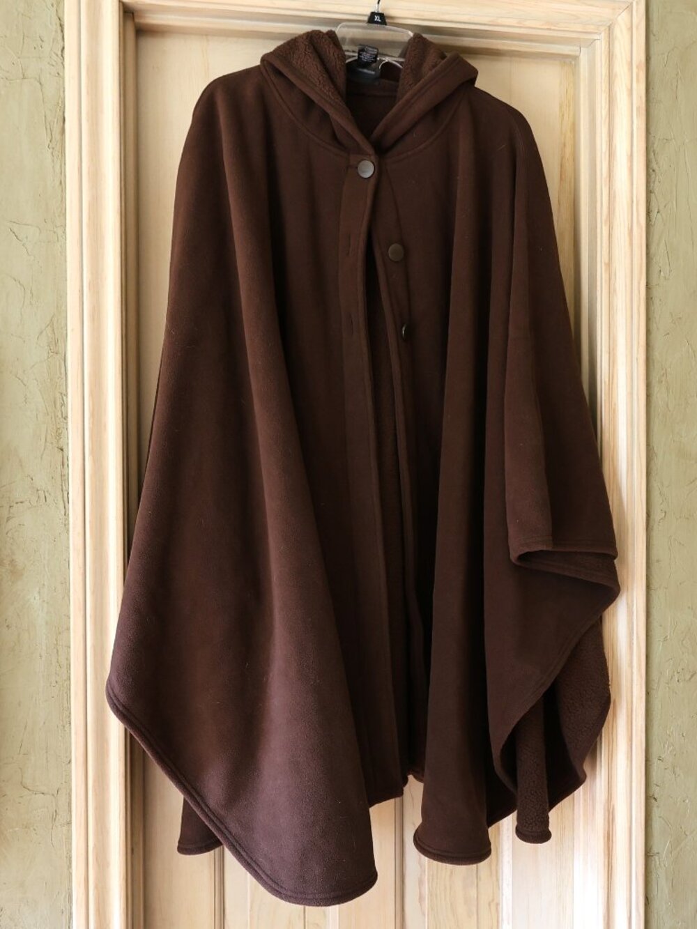 EUC Womens Wic-Tec Brown Fleece Cape - One Size - 100% Polyester